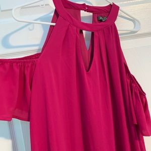 magenta dress